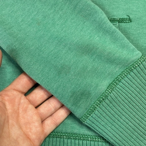 American Eagle Green Hooded Sweatshirt Y2K Medium - Picture 5 of 6